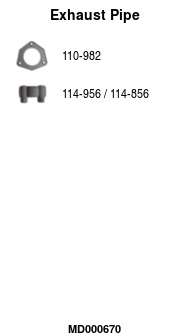 FA1 MD000670 Abgasrohr