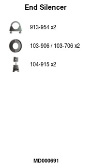 FA1 MD000691 Endschalldämpfer