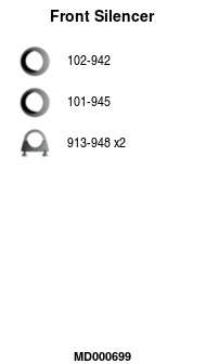 FA1 MD000699 Vorschalldämpfer