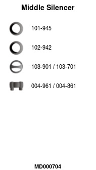 FA1 MD000704 Mittelschalldämpfer