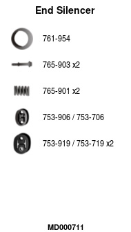 FA1 MD000711 Endschalldämpfer