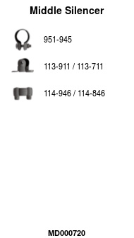 FA1 MD000720 Mittelschalldämpfer