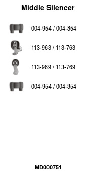 FA1 MD000751 Mittelschalldämpfer