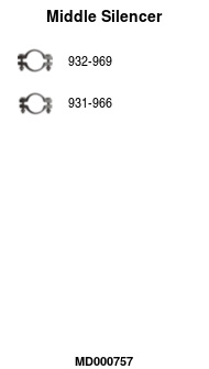 FA1 MD000757 Mittelschalldämpfer