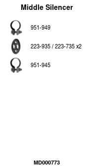 FA1 MD000773 Mittelschalldämpfer