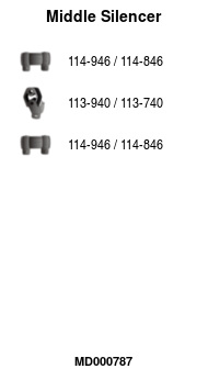 FA1 MD000787 Mittelschalldämpfer