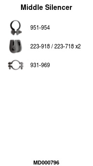 FA1 MD000796 Mittelschalldämpfer