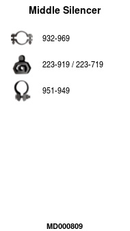 FA1 MD000809 Mittelschalldämpfer