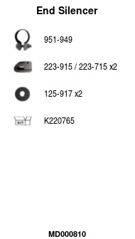 FA1 MD000810 Endschalldämpfer