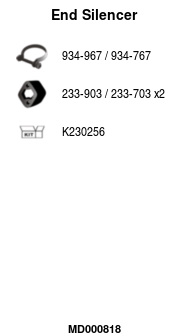 FA1 MD000818 Endschalldämpfer