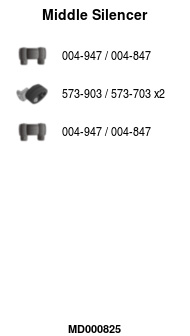 FA1 MD000825 Mittelschalldämpfer