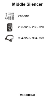 FA1 MD000828 Mittelschalldämpfer