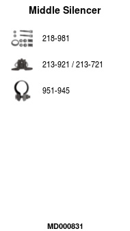 FA1 MD000831 Mittelschalldämpfer