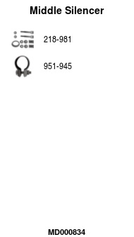 FA1 MD000834 Mittelschalldämpfer