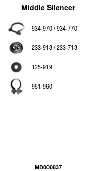 FA1 MD000837 Mittelschalldämpfer