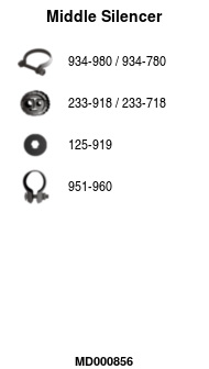 FA1 MD000856 Mittelschalldämpfer