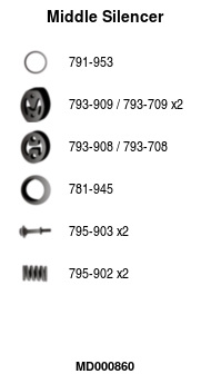 FA1 MD000860 Mittelschalldämpfer