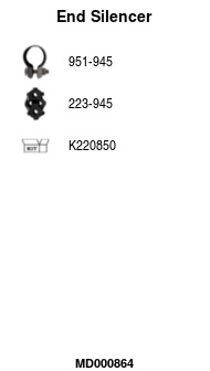 FA1 MD000864 Endschalldämpfer