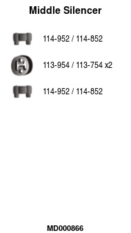 FA1 MD000866 Mittelschalldämpfer