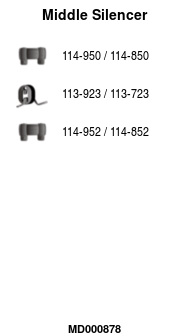 FA1 MD000878 Mittelschalldämpfer