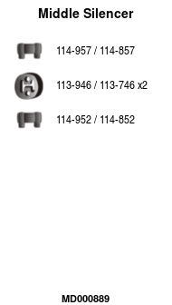 FA1 MD000889 Mittelschalldämpfer