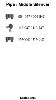 FA1 MD000895 Mittelschalldämpfer