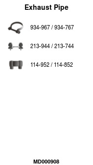 FA1 MD000908 Abgasrohr