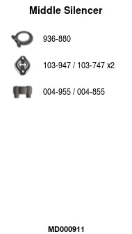 FA1 MD000911 Mittelschalldämpfer