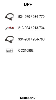 FA1 MD000917 Ruß-/Partikelfilter, Abgasanlage