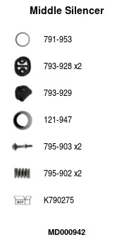 FA1 MD000942 Mittelschalldämpfer