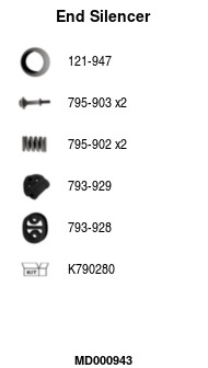 FA1 MD000943 Endschalldämpfer