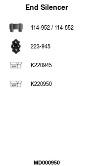 FA1 MD000950 Endschalldämpfer