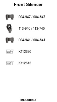 FA1 MD000967 Vorschalldämpfer