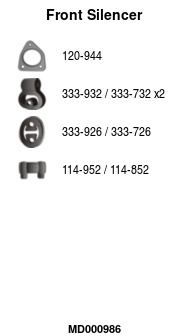 FA1 MD000986 Vorschalldämpfer