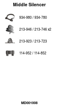 FA1 MD001008 Mittelschalldämpfer