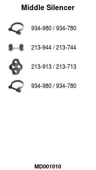 FA1 MD001010 Mittelschalldämpfer