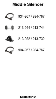 FA1 MD001012 Mittelschalldämpfer