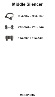 FA1 MD001016 Mittelschalldämpfer