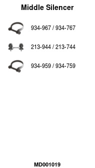 FA1 MD001019 Mittelschalldämpfer