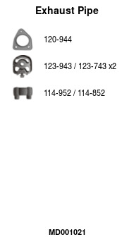 FA1 MD001021 Abgasrohr