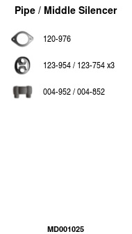 FA1 MD001025 Mittelschalldämpfer