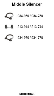 FA1 MD001045 Mittelschalldämpfer