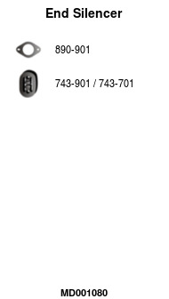 FA1 MD001080 Endschalldämpfer