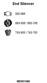 FA1 MD001086 Endschalldämpfer