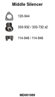 FA1 MD001089 Mittelschalldämpfer