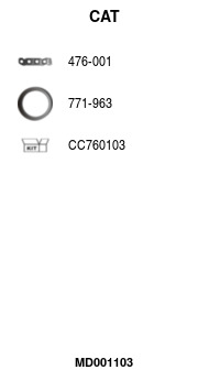 FA1 MD001103 Krümmerkatalysator