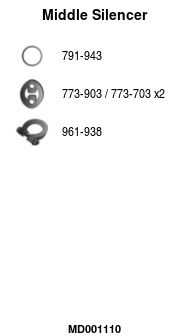 FA1 MD001110 Mittelschalldämpfer