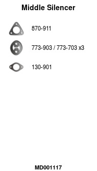 FA1 MD001117 Mittelschalldämpfer