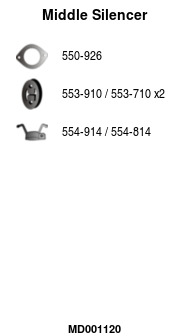 FA1 MD001120 Mittelschalldämpfer