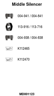 FA1 MD001123 Mittelschalldämpfer